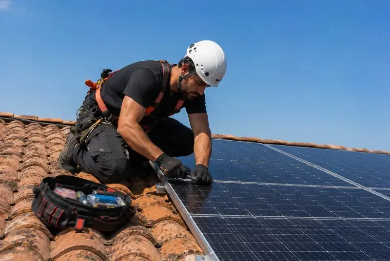 Maintenance et monitoring de panneaux solaires à Gonfaron
