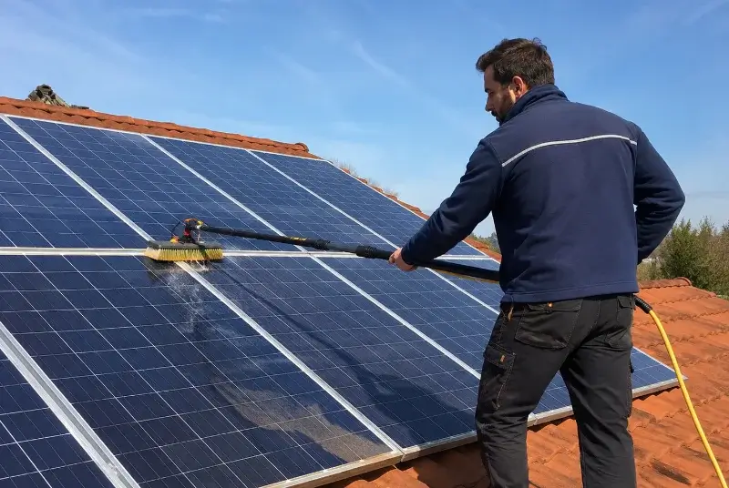Nettoyage et entretien de panneaux solaires à Gonfaron