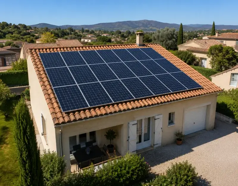 Prime à l'autoconsommation panneaux solaires Gonfaron — aide financière de l'État